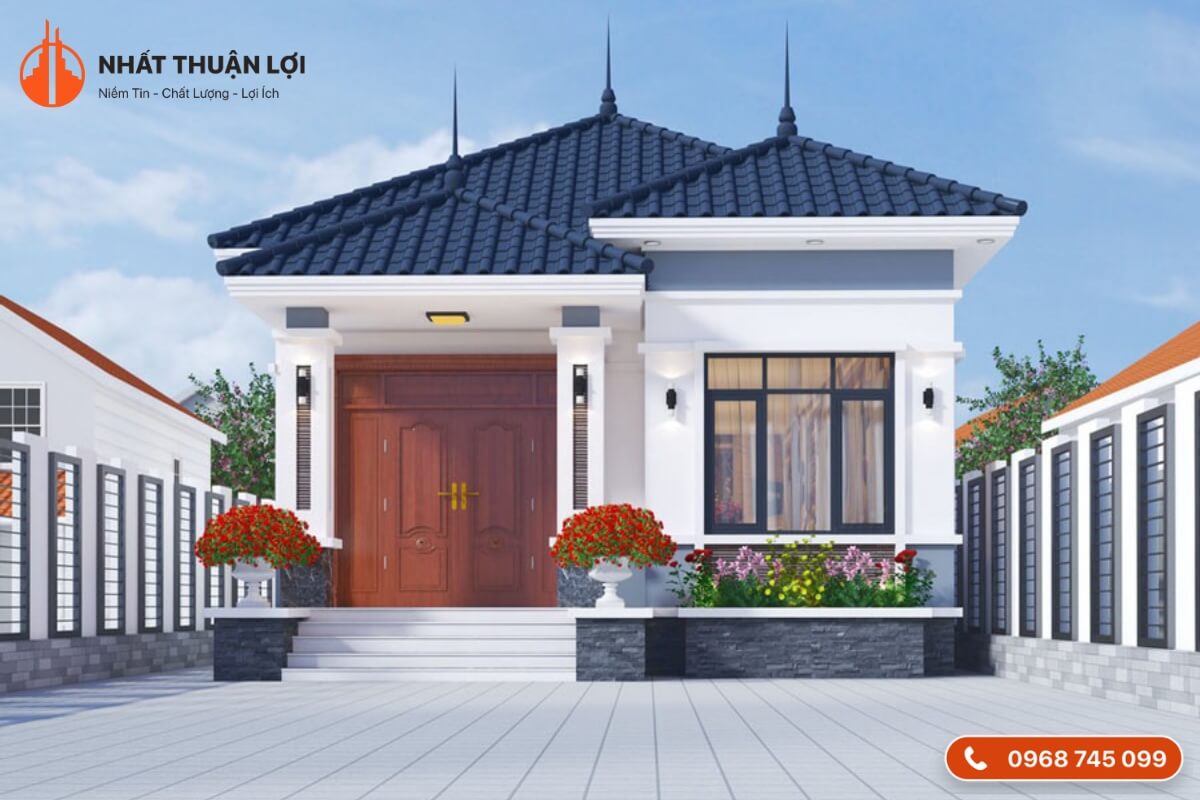 Nhà cấp 4 đơn giản 100 triệu mái Nhật Nhà cấp 4 đơn giản 100 triệu mái Nhật