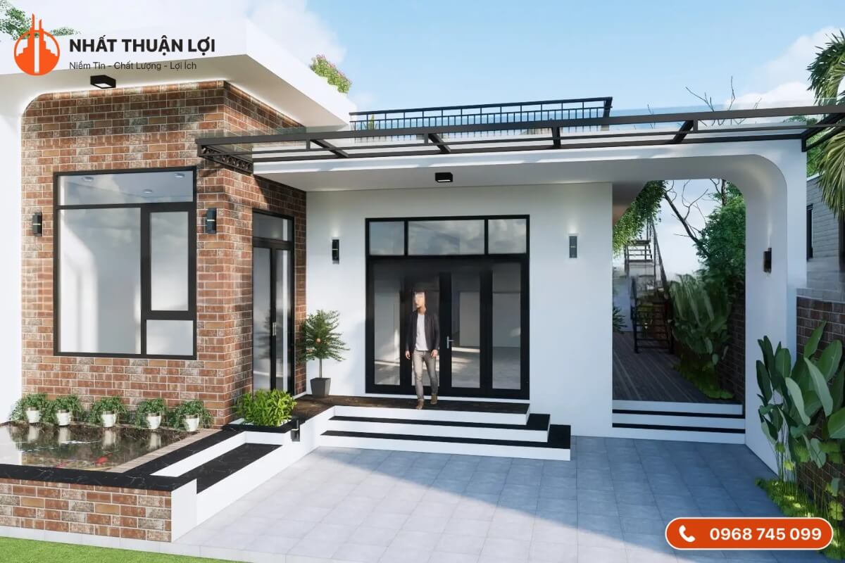 Nhà cấp 4 giá 100 triệu hiện đại Nhà cấp 4 giá 100 triệu hiện đại