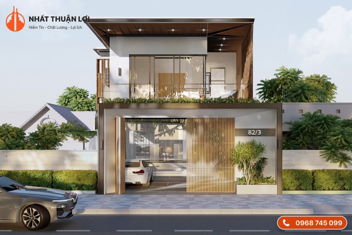 Phong cách kiến trúc nhà 2 tầng 600 triệu