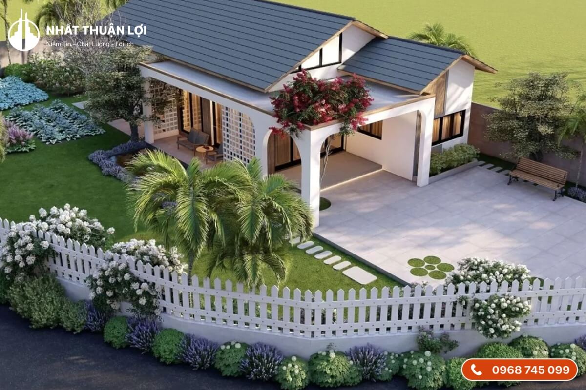 Thiết kế nhà 400 triệu có gác lửng