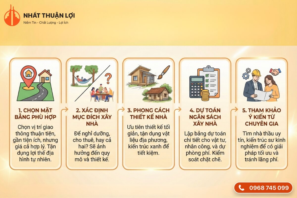 Kinh nghiệm xây nhà nghỉ dưỡng ở nông thôn