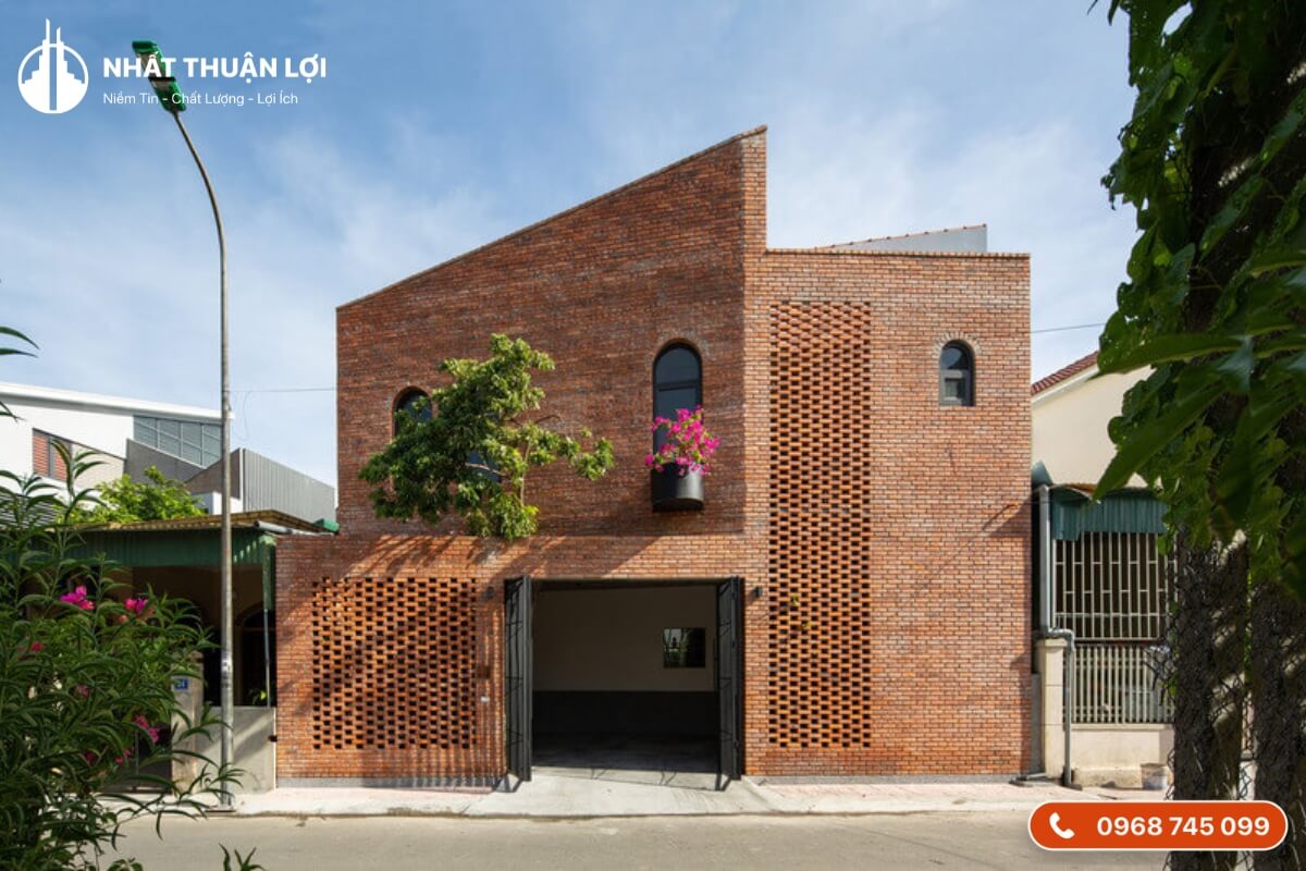 Mẫu nhà gạch độc đáo không tô trát