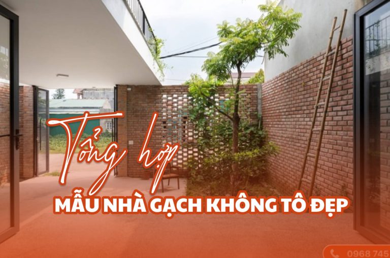 Mẫu nhà gạch không tô