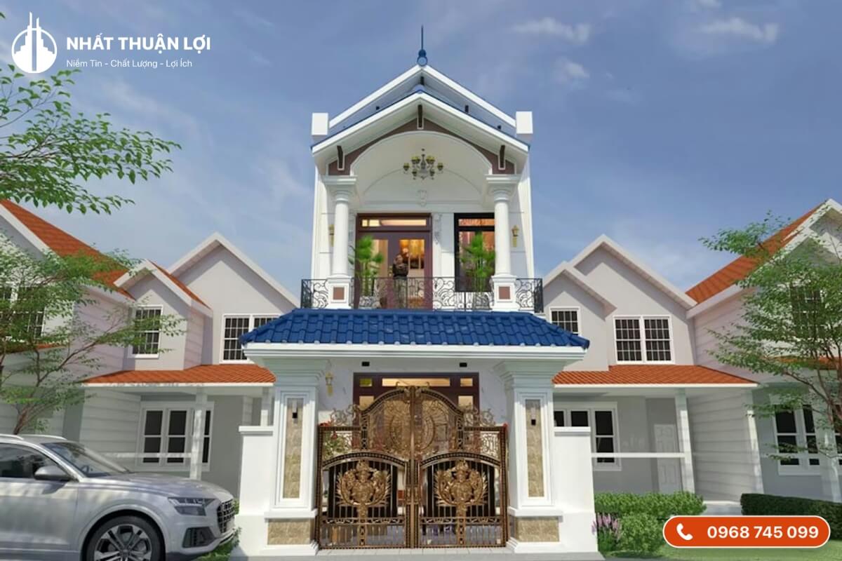 Nhà 1 trệt 1 lầu 400 triệu hiện đại