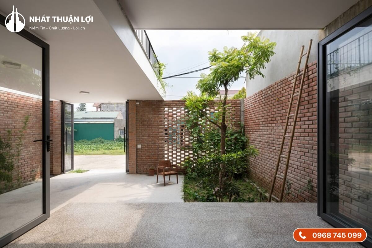 Tính thẩm mỹ nhà gạch không tô