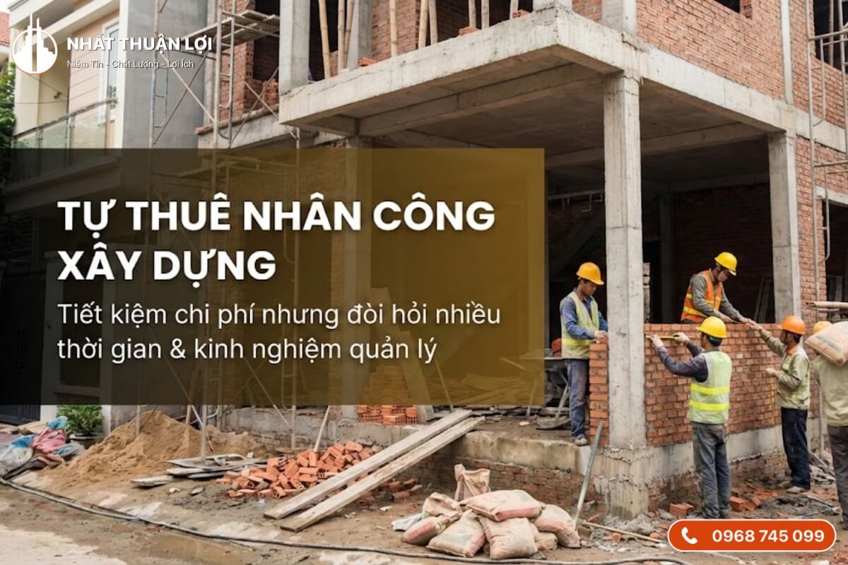 Tự thuê nhân công xây dựng