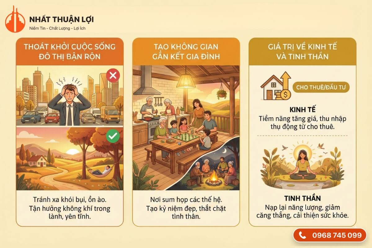 Xu hướng xây nhà nghỉ dưỡng ở quê